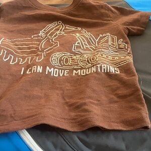 Garanimals Brown T-Shirt with Excavator Design 2t